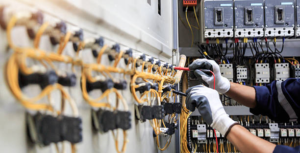 Professional Electrician technician working in Forney, TX